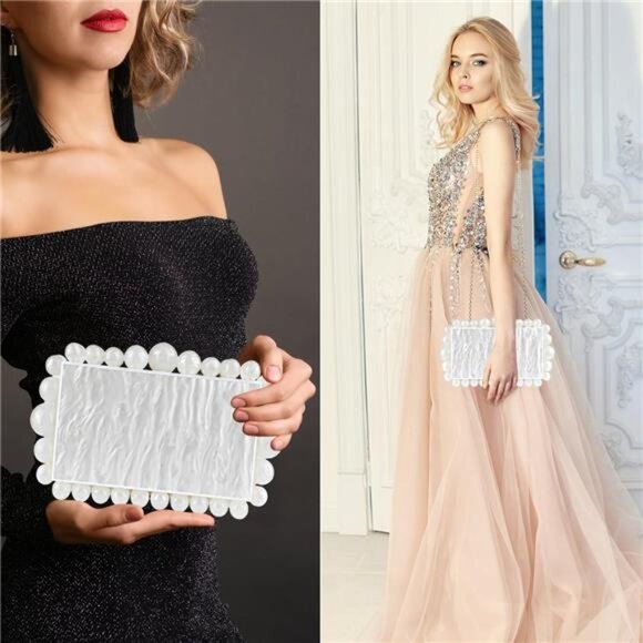 Bag Clutch Purses for Women, Rhinestones Purse, Sparkling Envelope - Picture 2 of 8